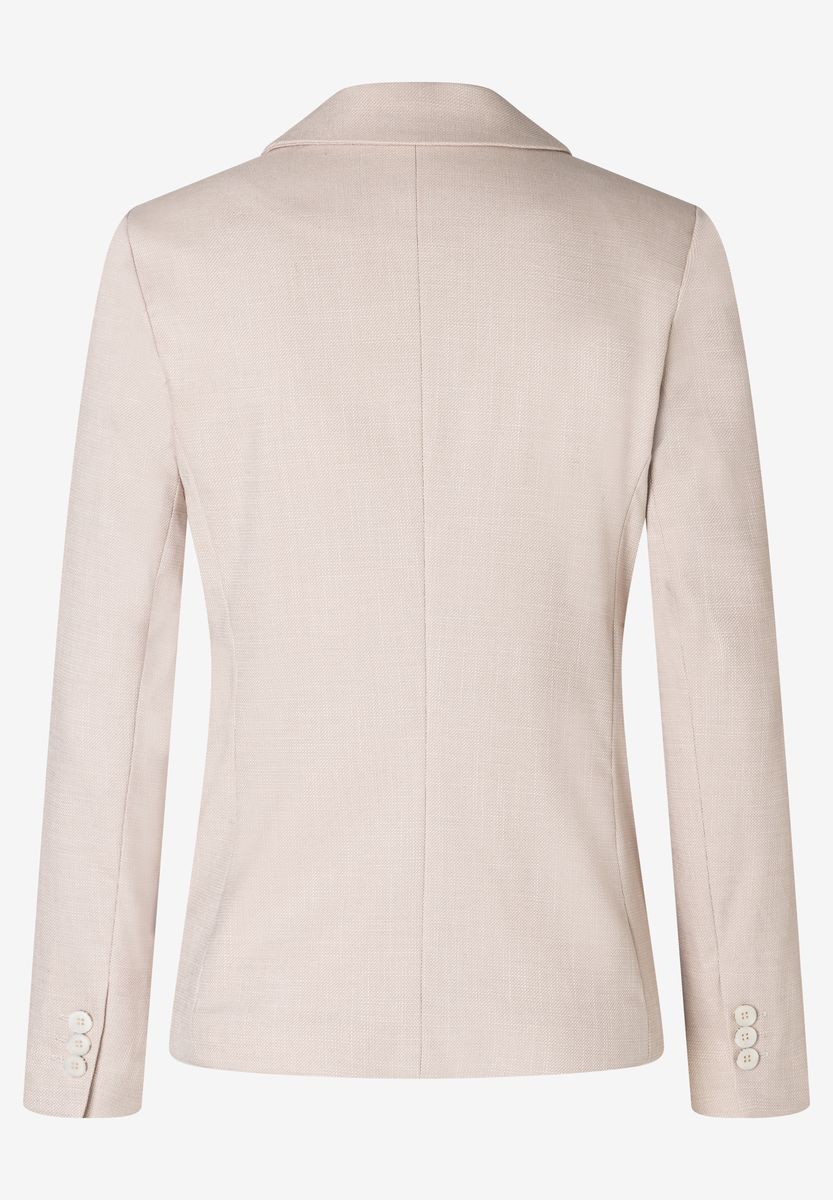 Strukturierter Einreihiger Taillierter Blazer