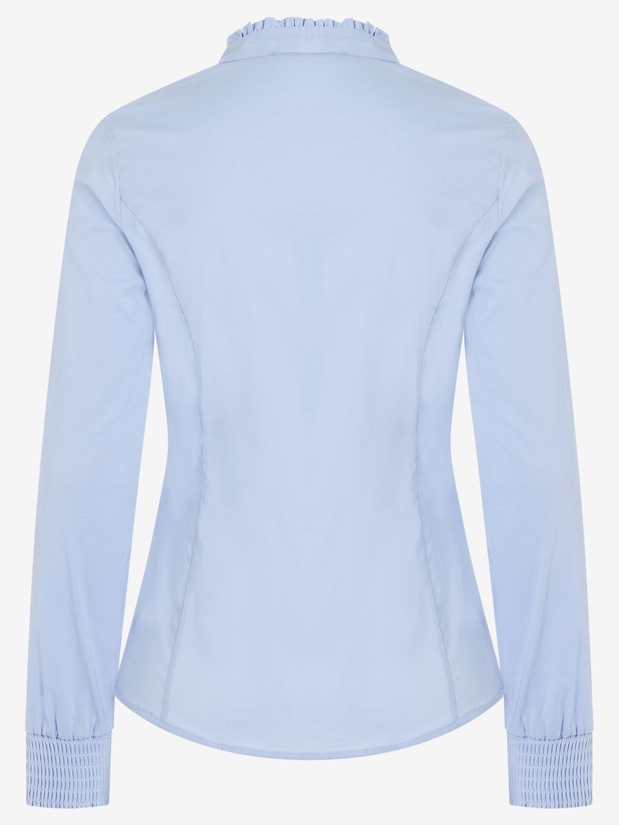 Kurzärmelige Baumwoll-Stretch-Bluse