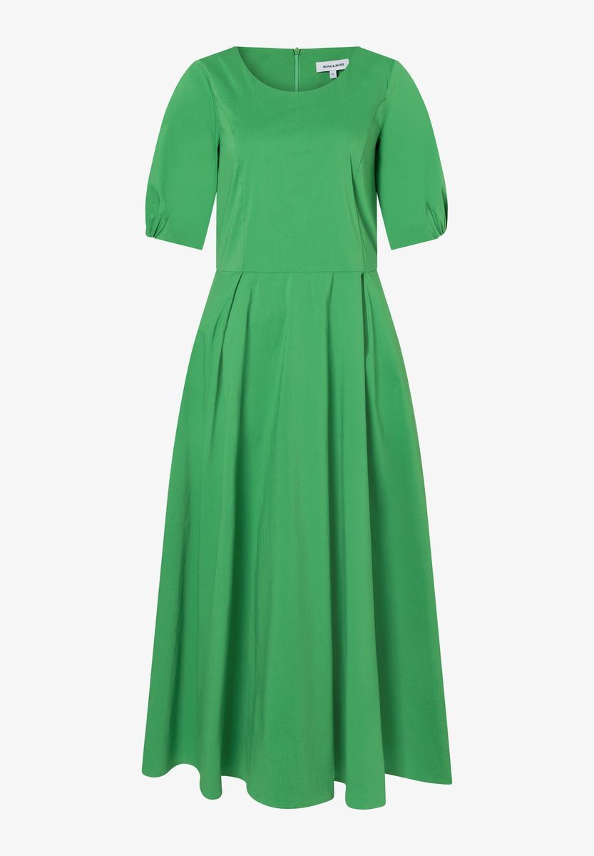Fließendes Maxikleid mit Puffärmeln