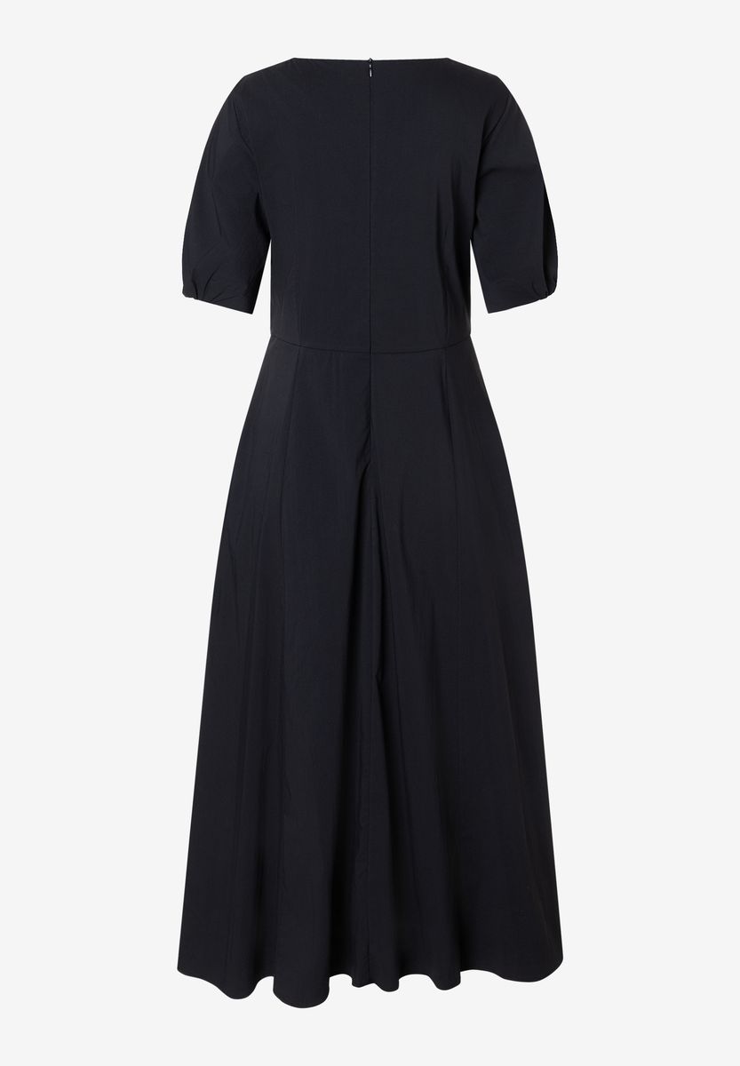 Fließendes Maxikleid mit Puffärmeln