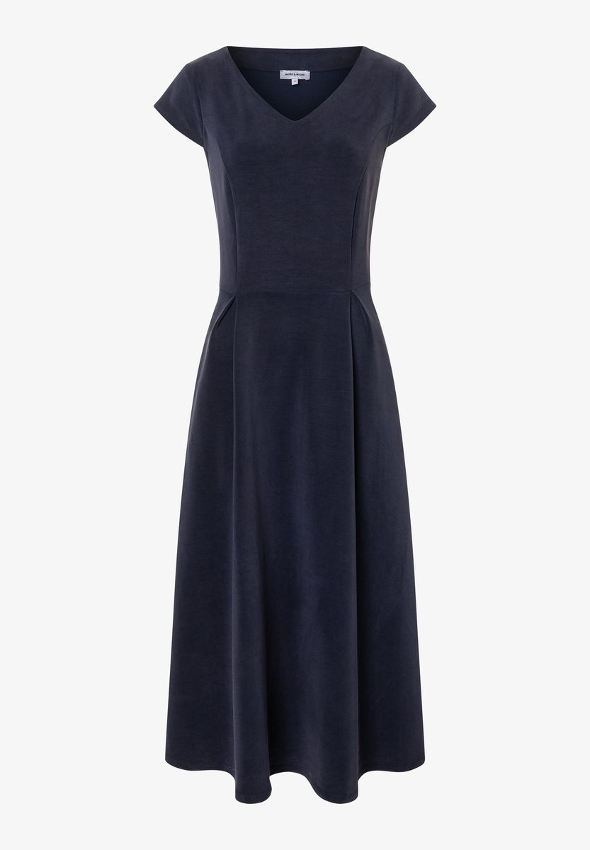 Fließendes Maxikleid mit Puffärmeln