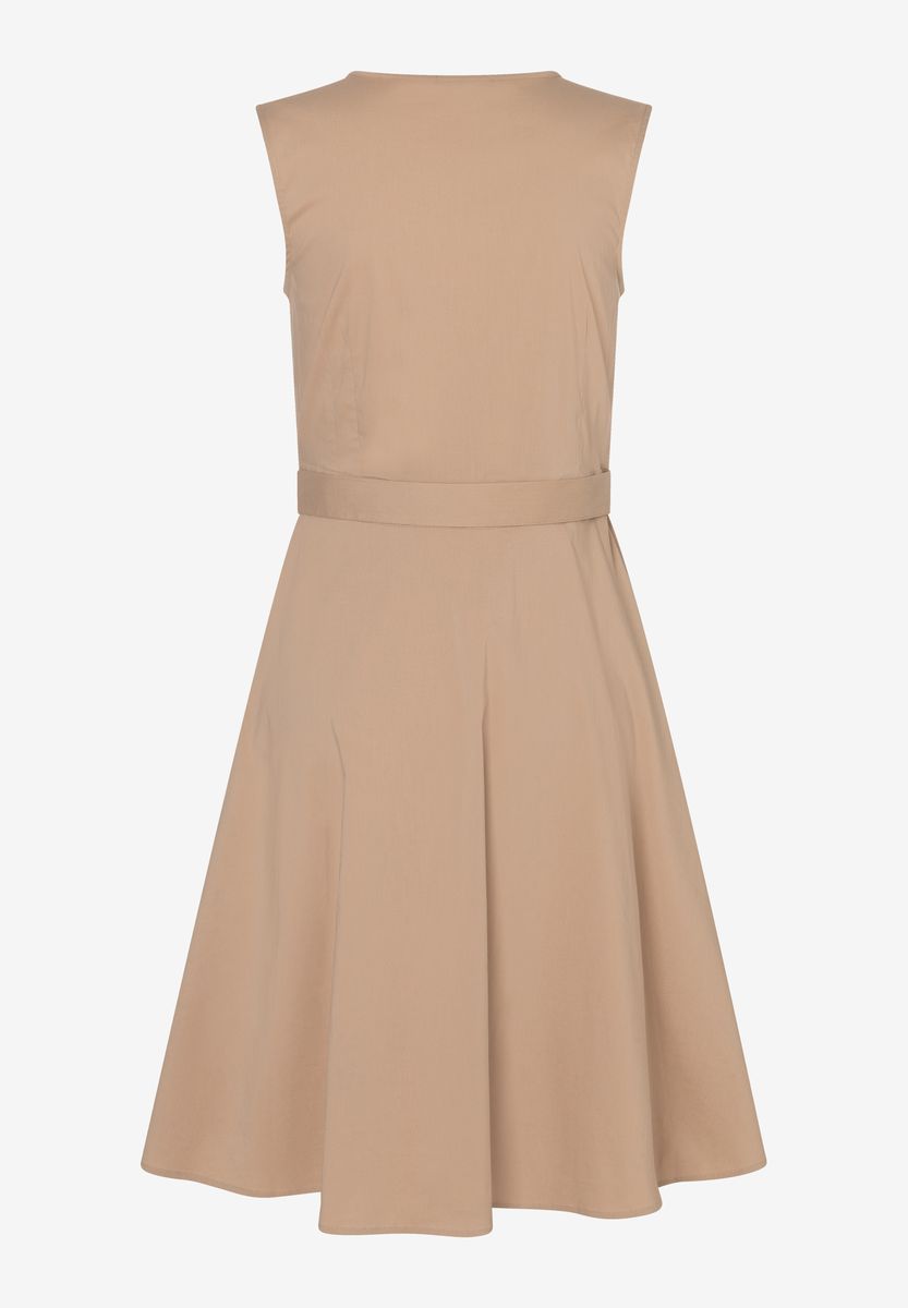 Ärmelloses Midikleid in Wickeloptik