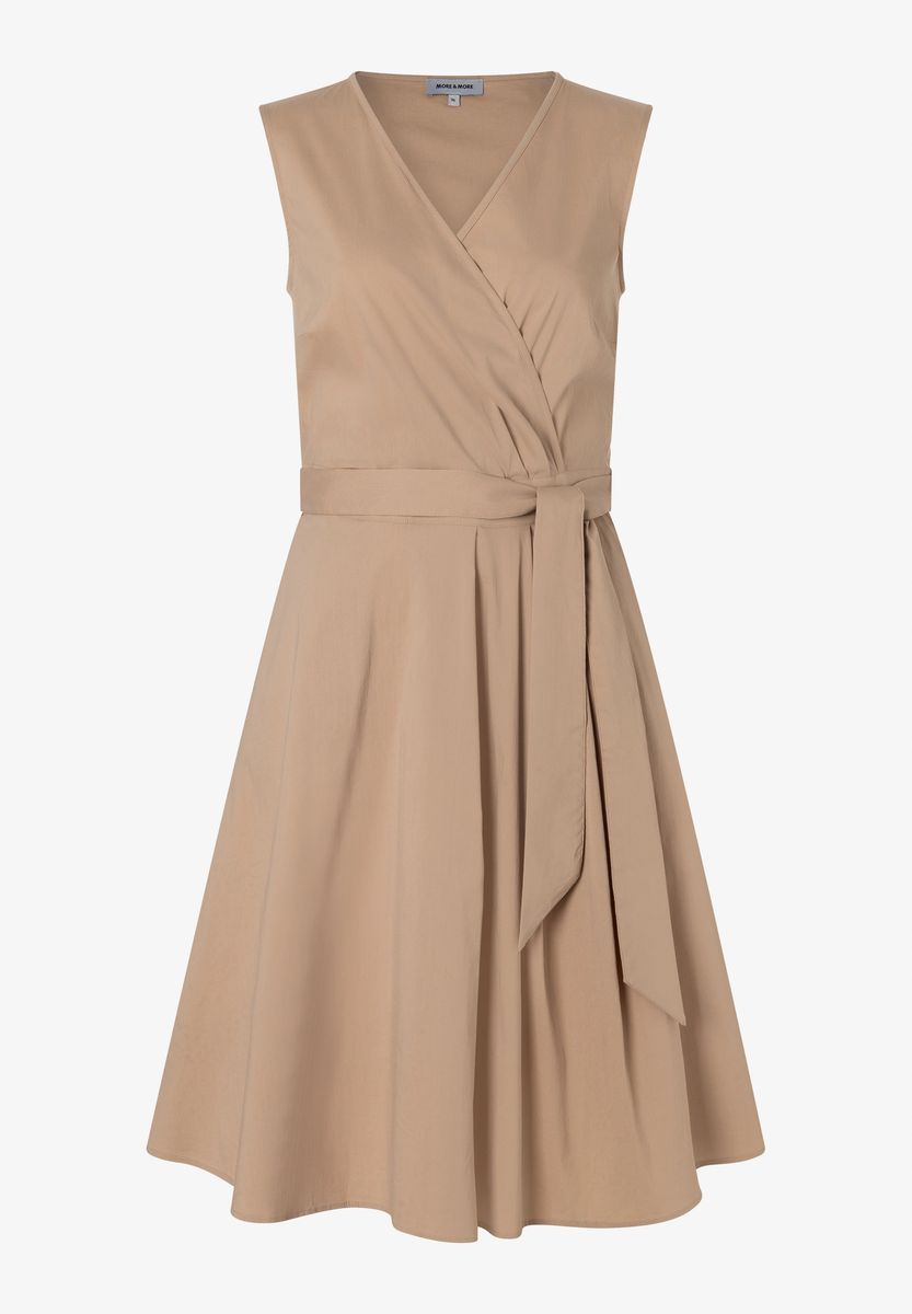 Ärmelloses Midikleid in Wickeloptik