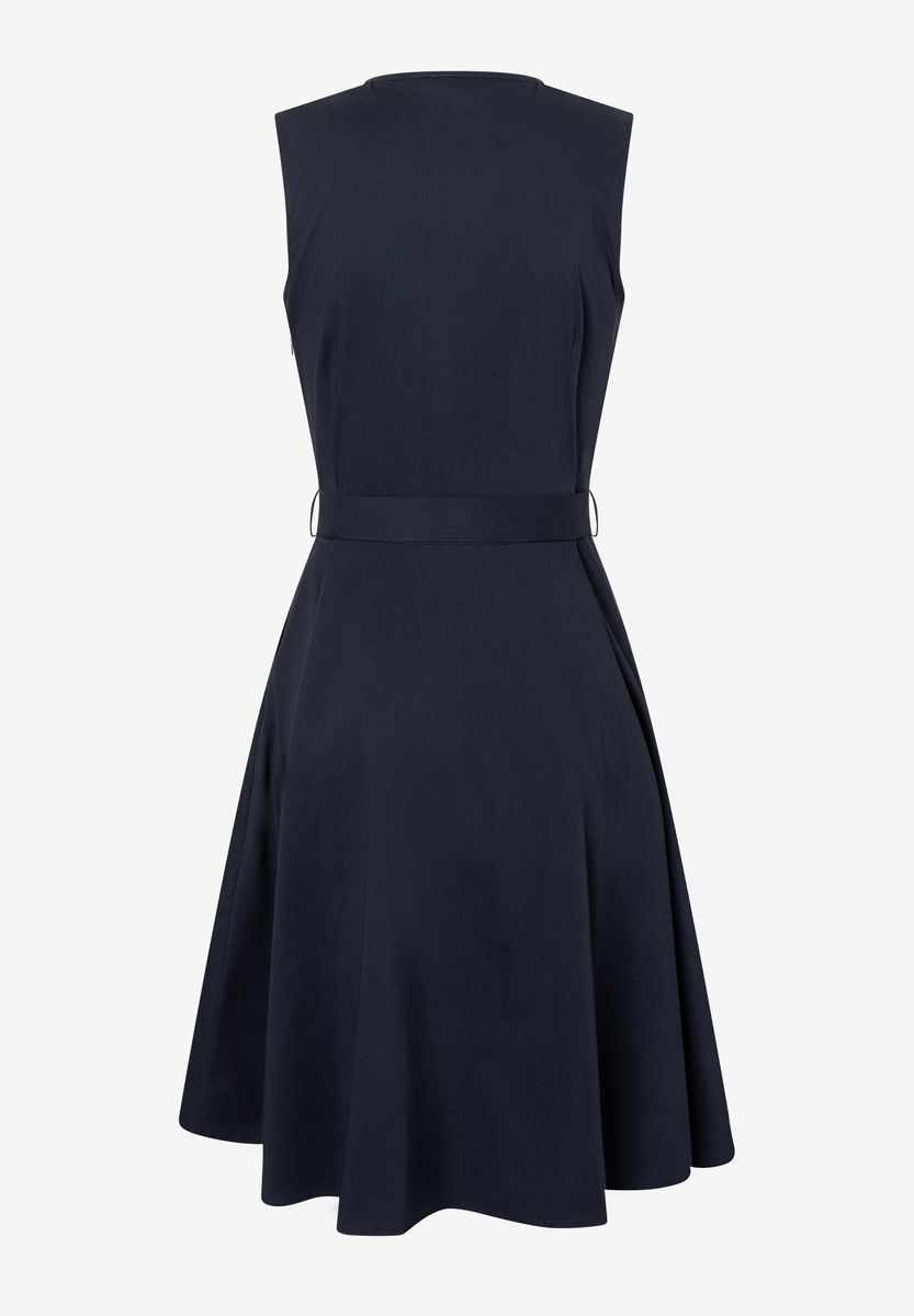 Ärmelloses Midikleid in Wickeloptik