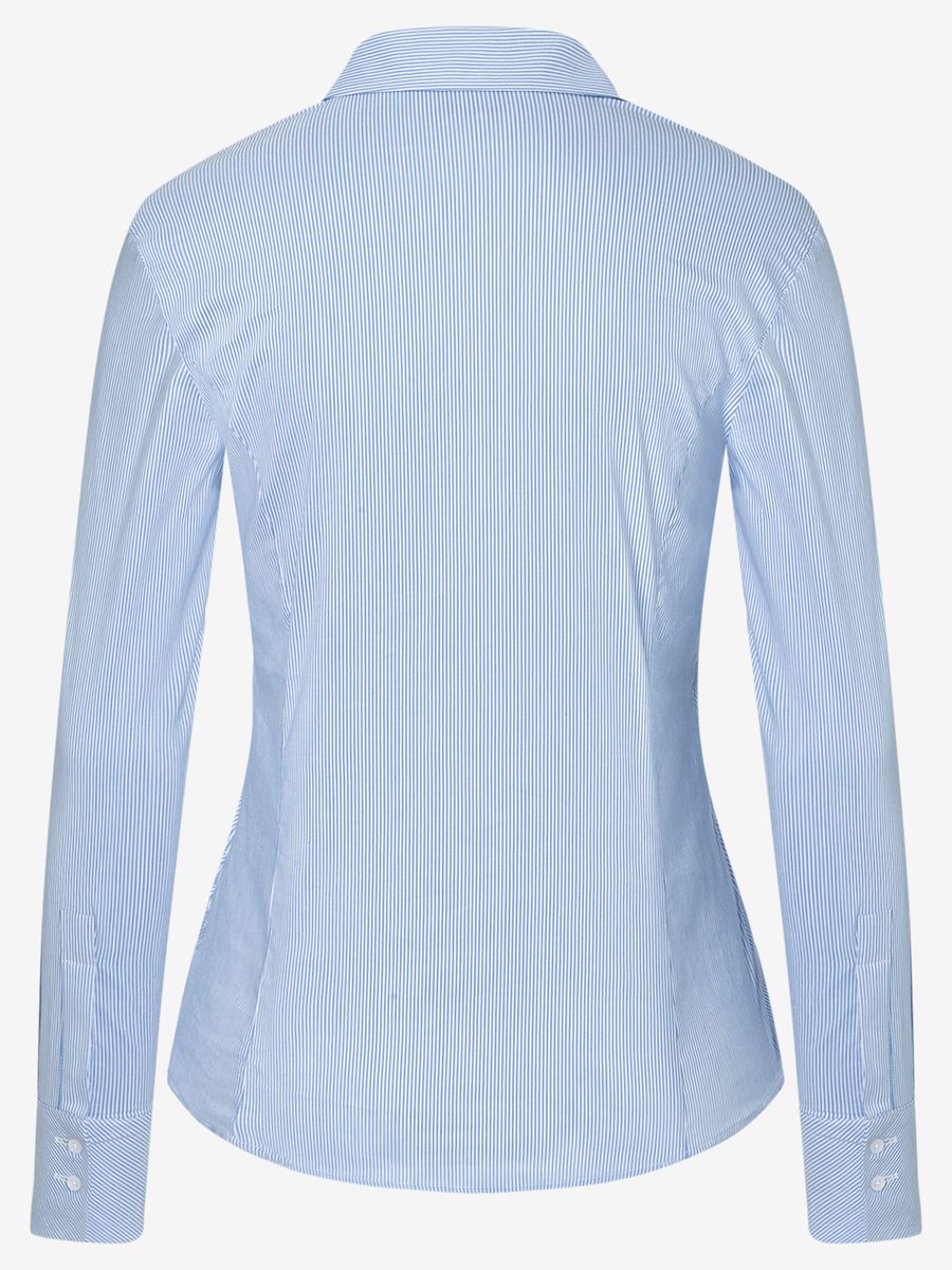 Taillierte gestreifte Hemdbluse