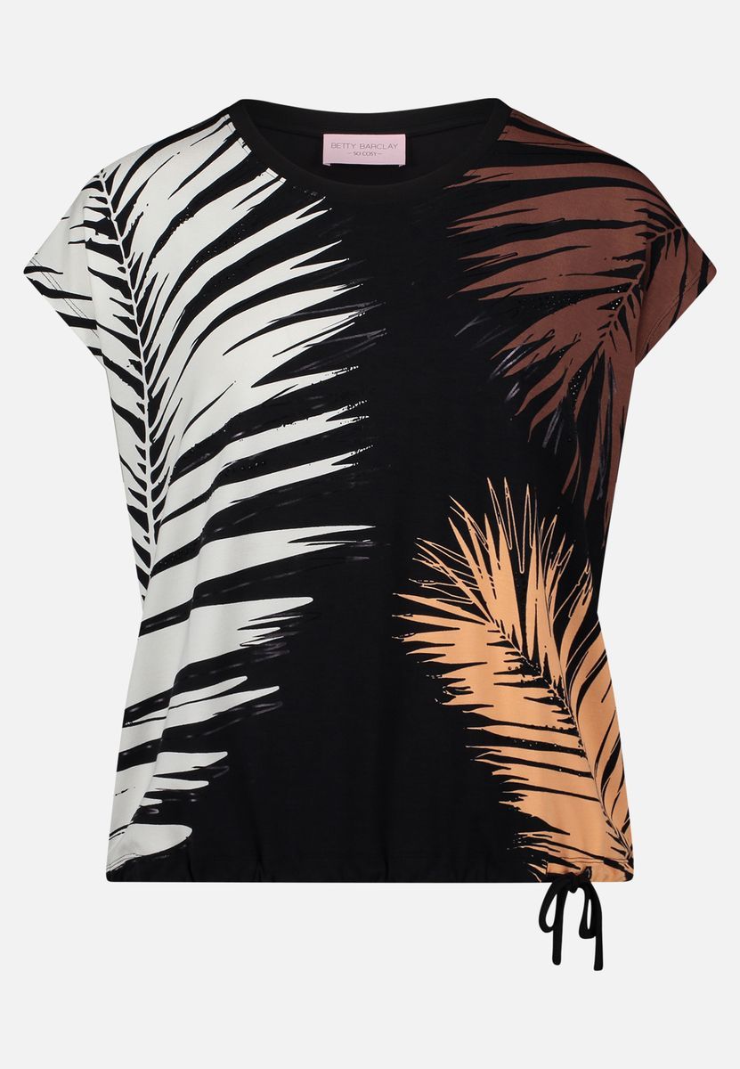 Tropisches Shirt mit Tunnelzug