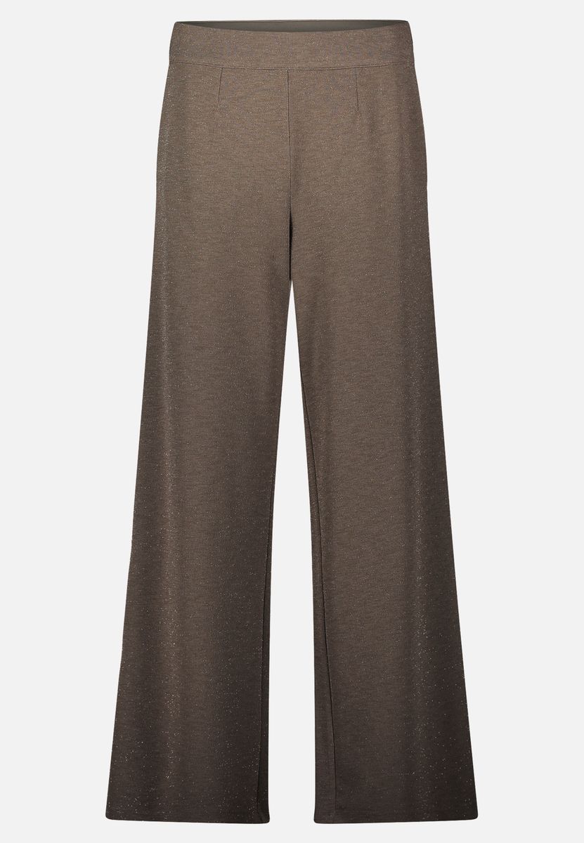 Glitzernde Marlene-Hose mit hohem Bund