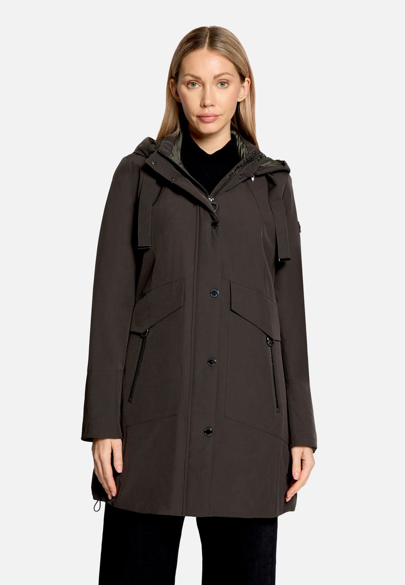 Sportlicher wetterfester Parka mit Kapuze