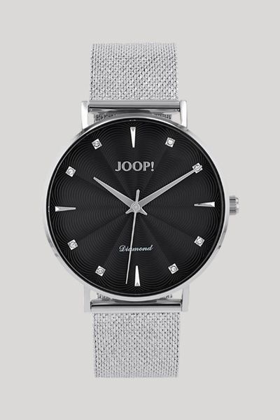 Mesh-Armbanduhr mit Diamant-Akzenten