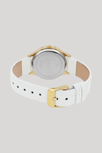 Elegante Mondphasen-Armbanduhr mit Zirkonia
