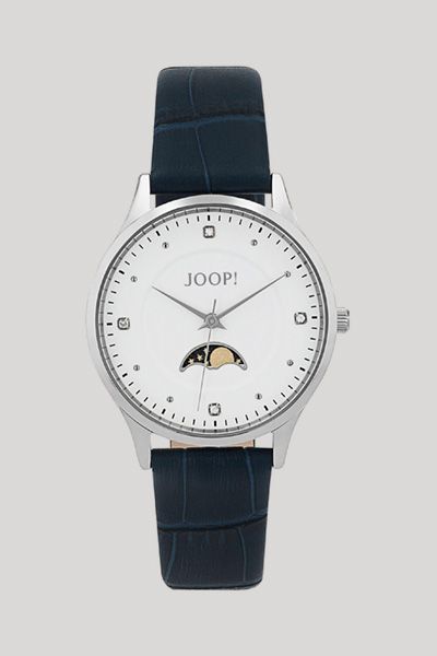 Elegante Mondphasenuhr mit Zirkonia