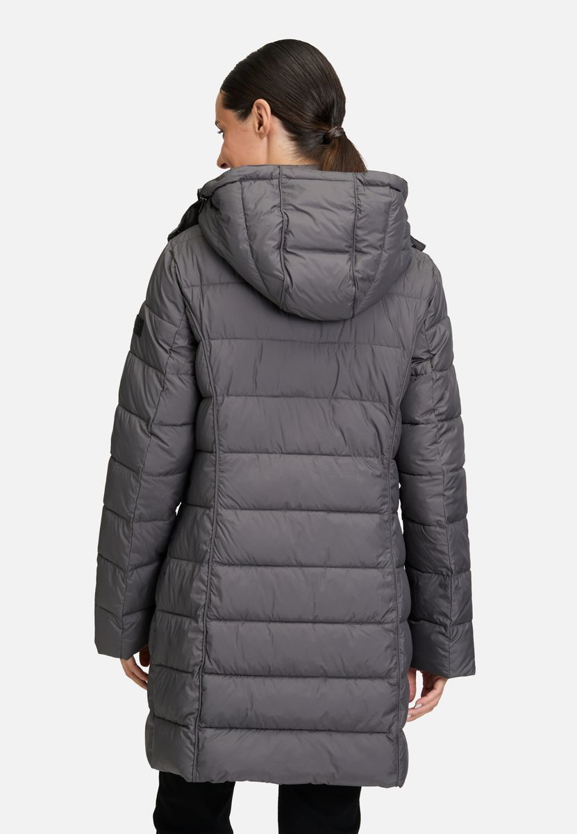 Sportlicher Steppparka mit abnehmbarer Kapuze