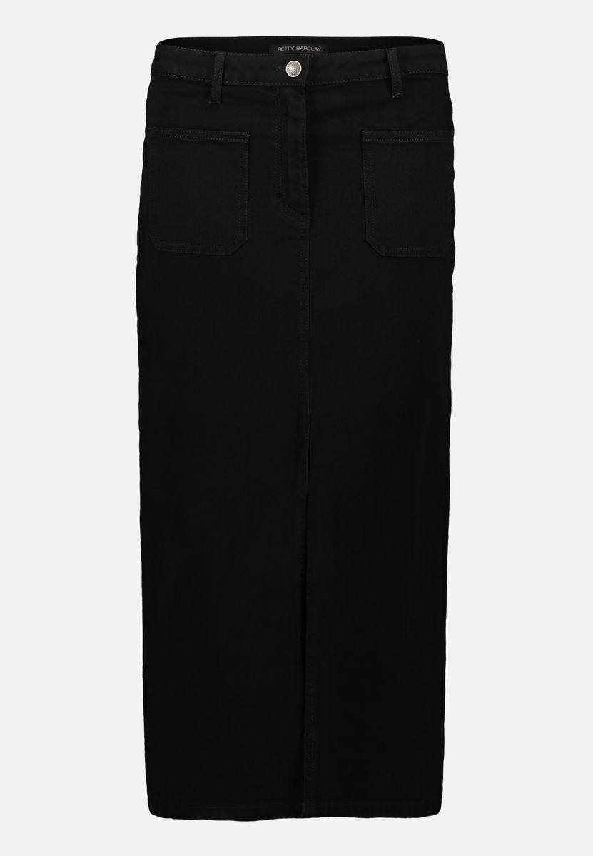 Jeansrock mit aufgesetzten Taschen