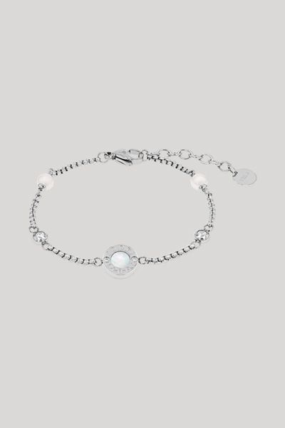 Filigranes Armband mit Zirkonia und Perle