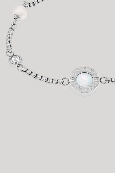 Filigranes Armband mit Zirkonia und Perle
