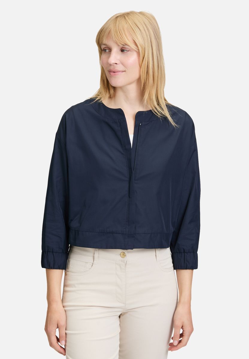 Minimalistische Blousonjacke mit 3/4-Arm