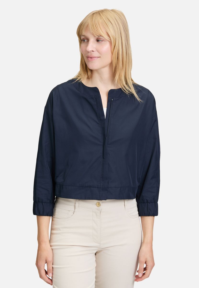Minimalistische Blousonjacke mit 3/4-Arm