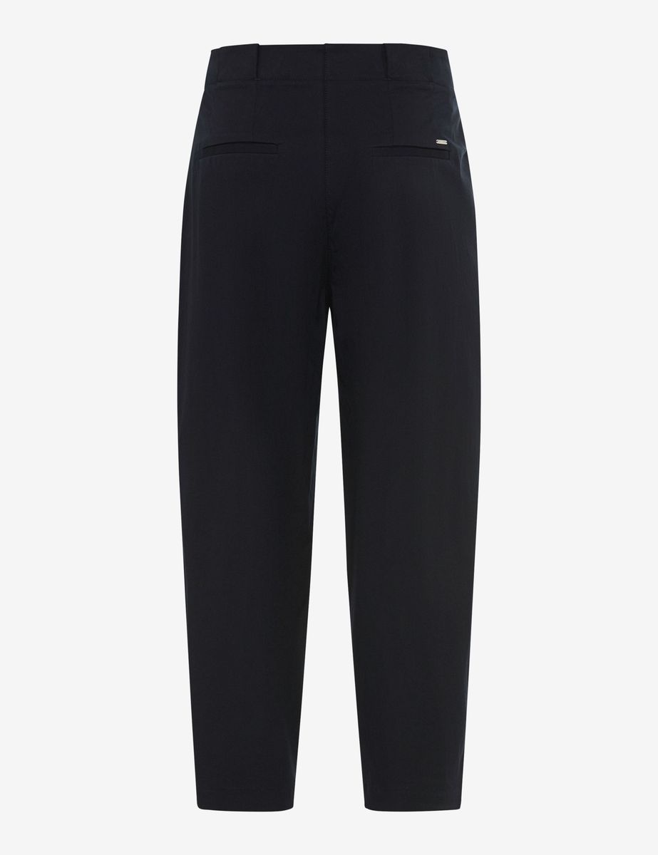 Leichte Barrel-Leg Faltenhose