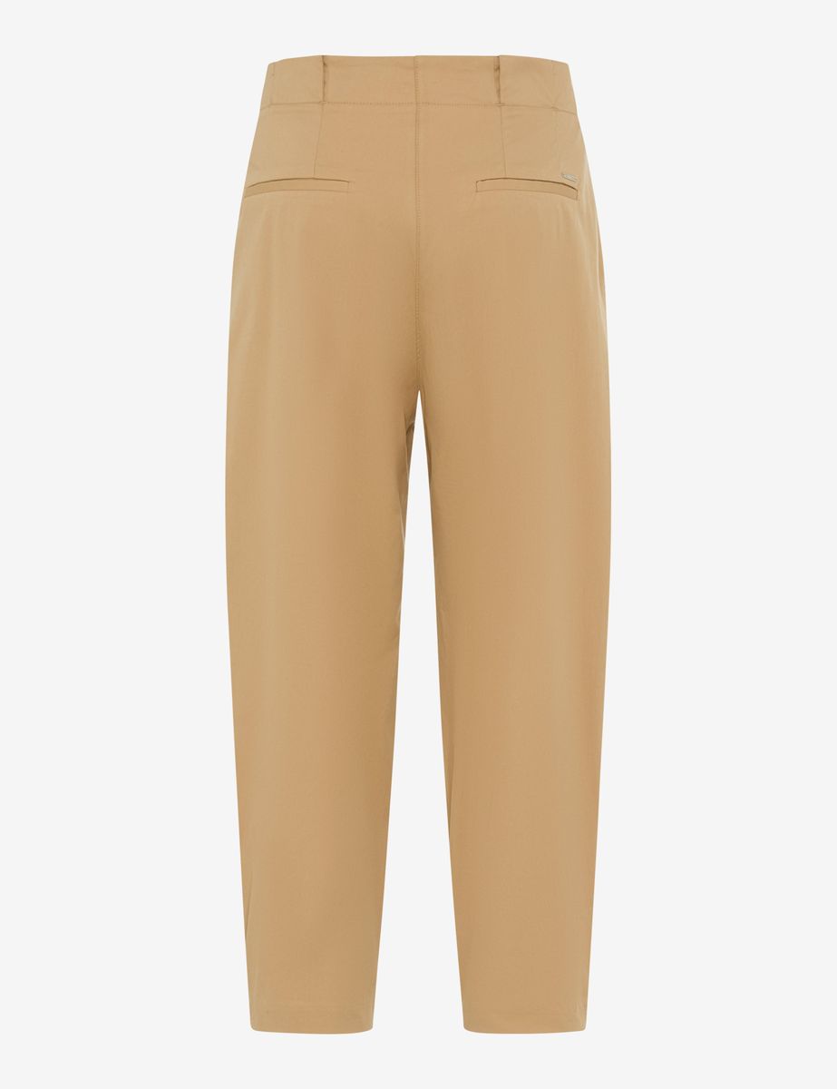 Bundfaltenhose mit Hoher Taille