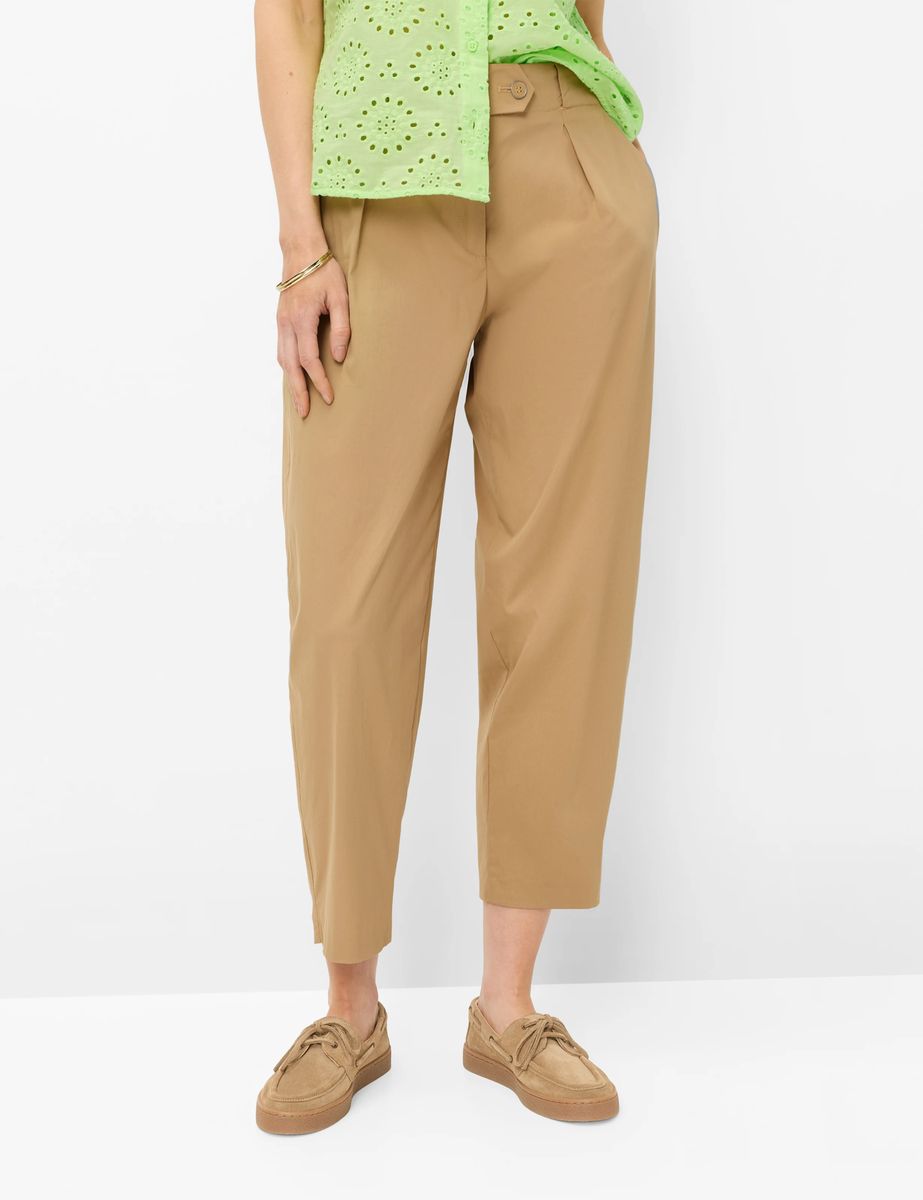 Bundfaltenhose mit Hoher Taille