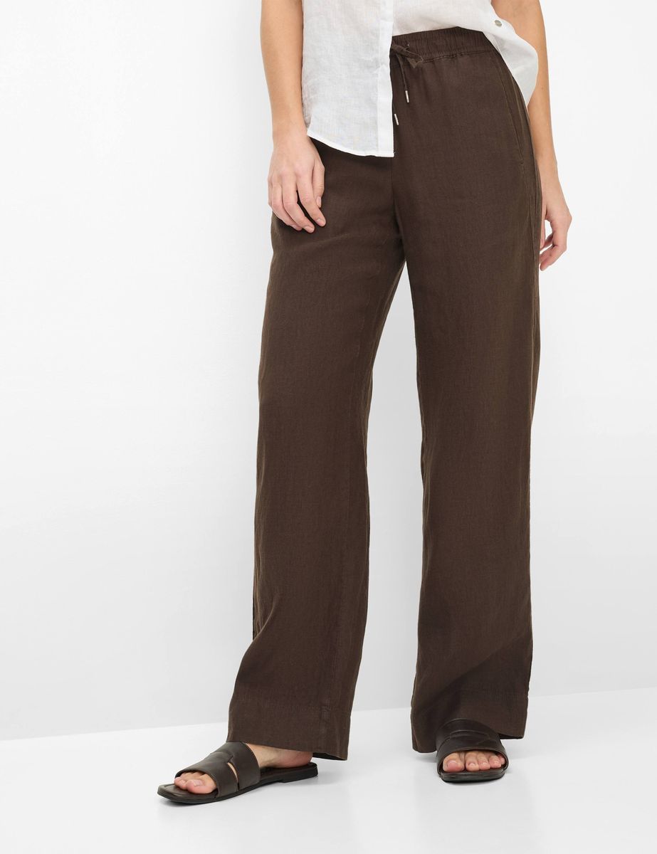 Fließende Marlenehose aus Leinen