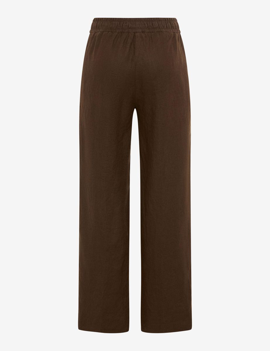Fließende Marlenehose aus Leinen