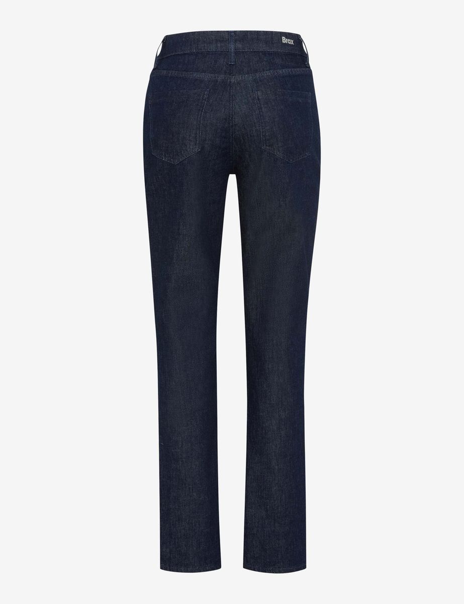 Klassische High-Waist-Jeans mit geradem Bein