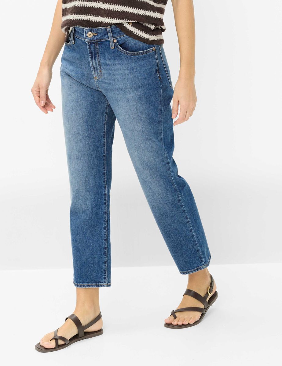 Straight-Leg-Jeans in Knöchellänge