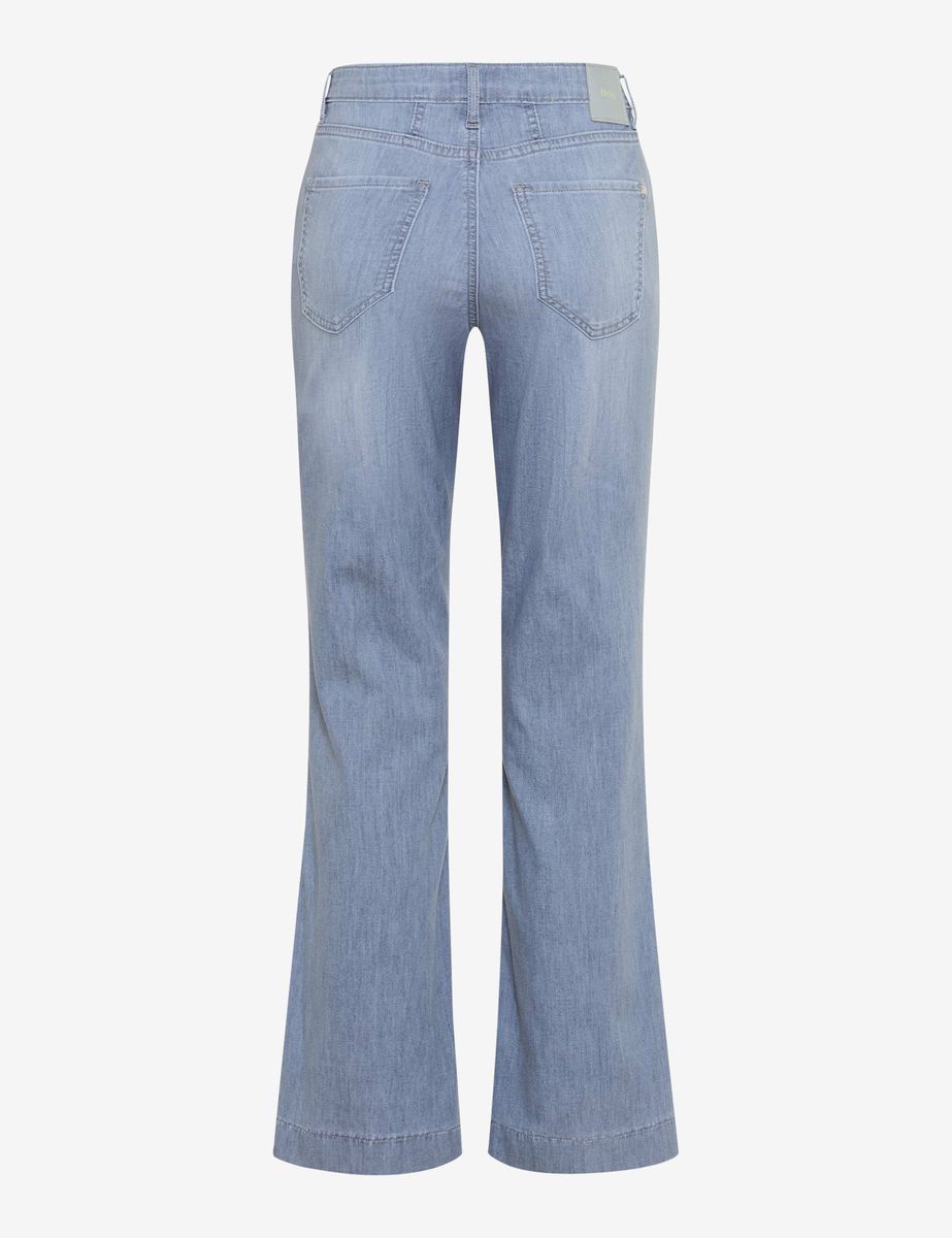 Leichte Cropped-Jeans im Bootcut-Stil