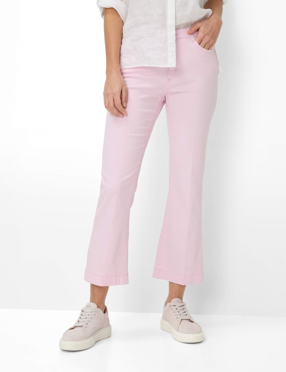 Leichte verkürzte Bootcut-Jeans