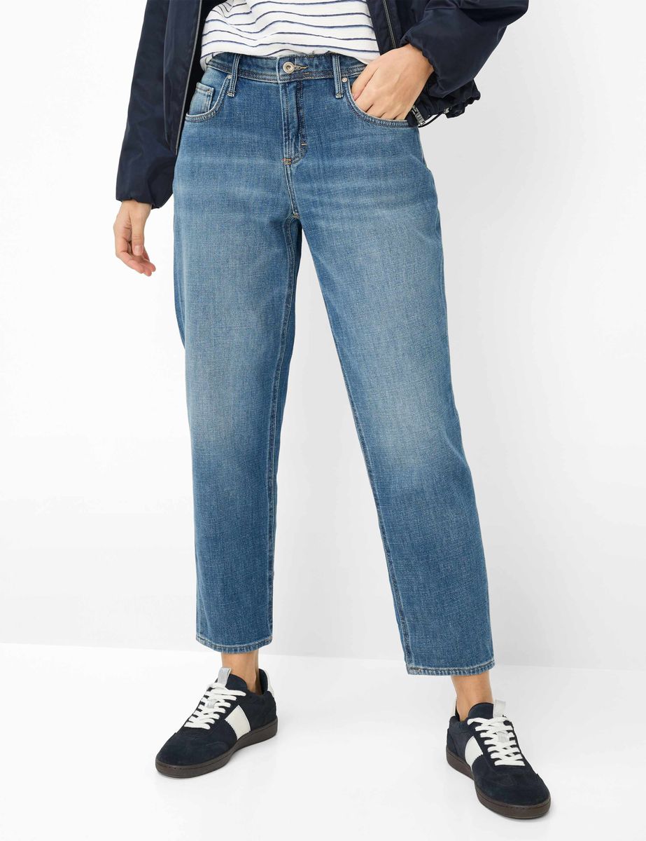 Tapered-Heritage-Jeans mit hoher Taille