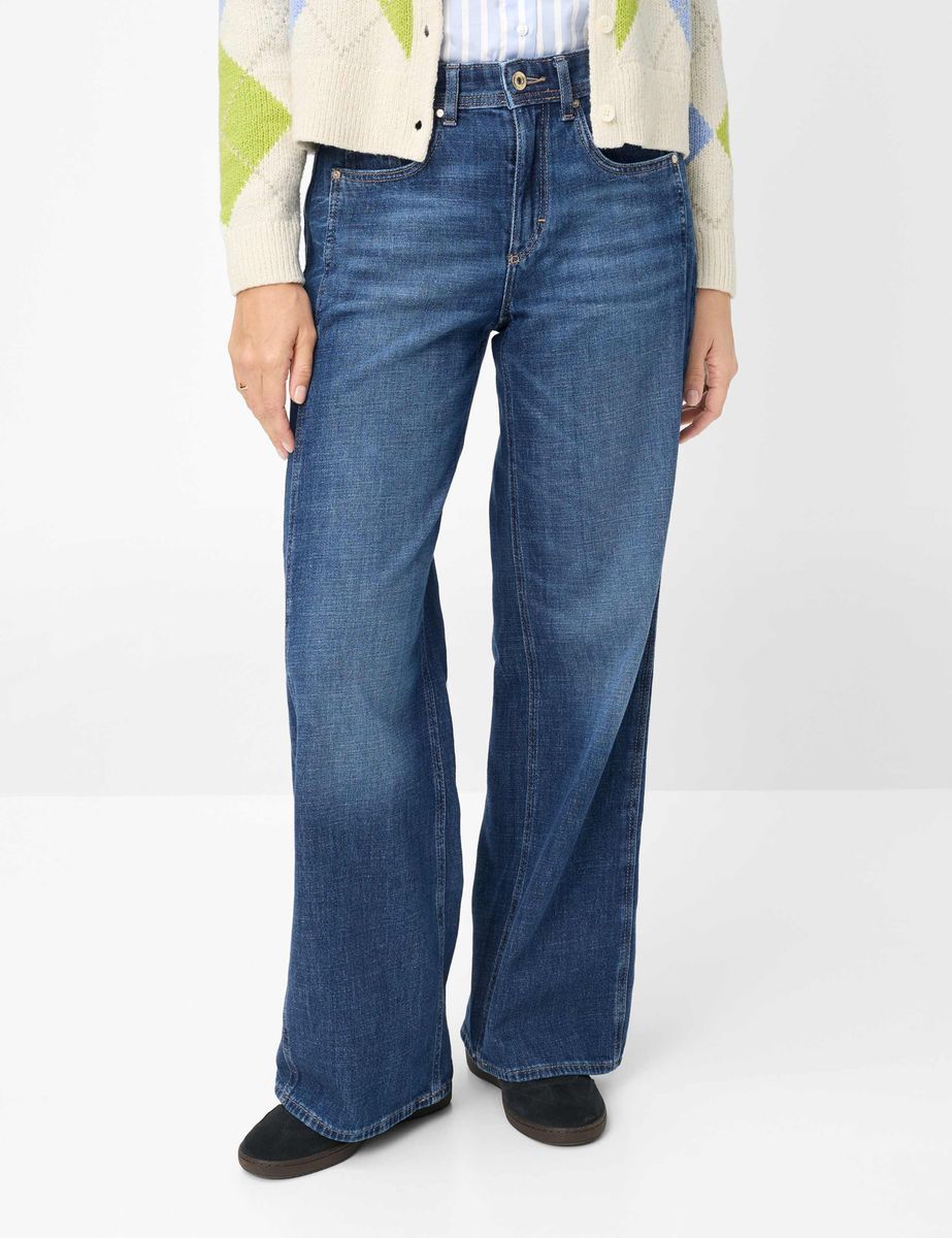 Klassische Wide-Leg-Jeans aus Heritage-Denim