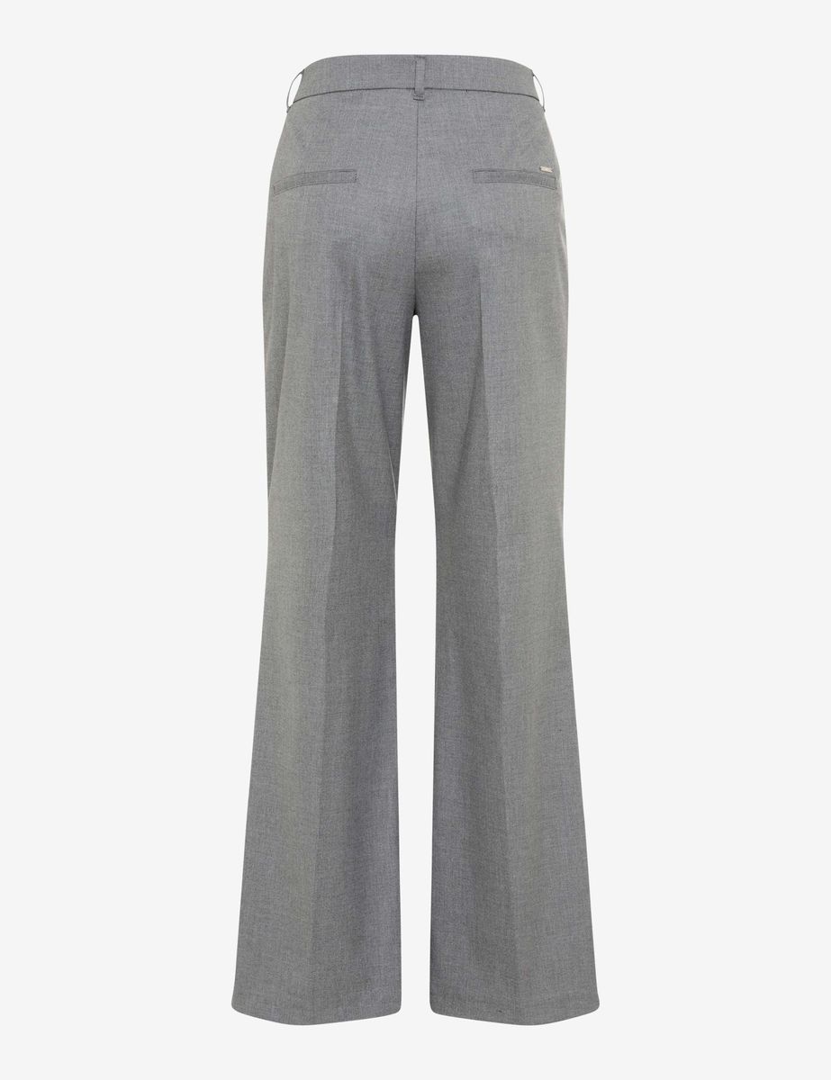 Hochgeschnittene Palazzo-Hose mit weitem Bein