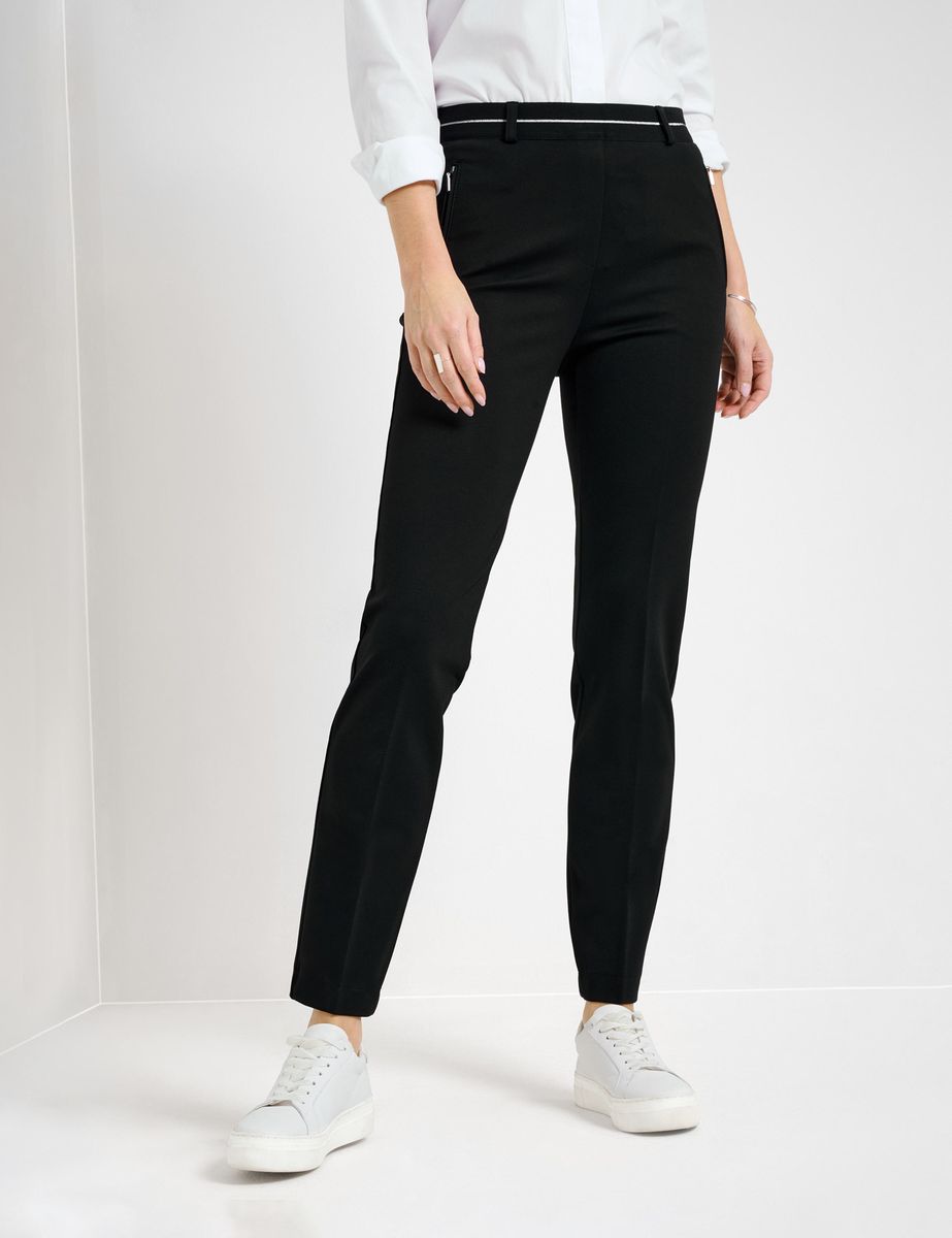 Schlanke Jersey-Schlupfhose im Slim-Fit