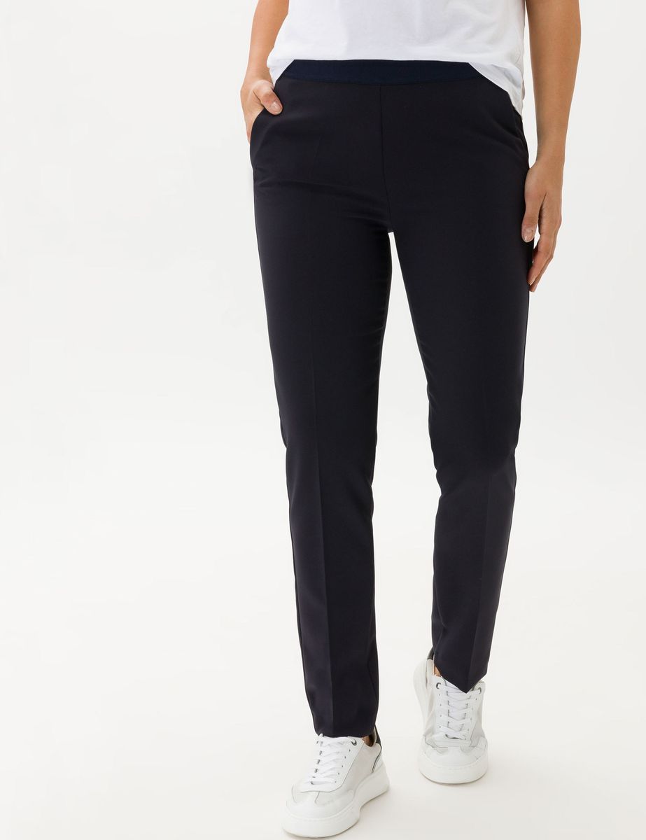 Slim-Fit Schlupfhose aus Crêpe