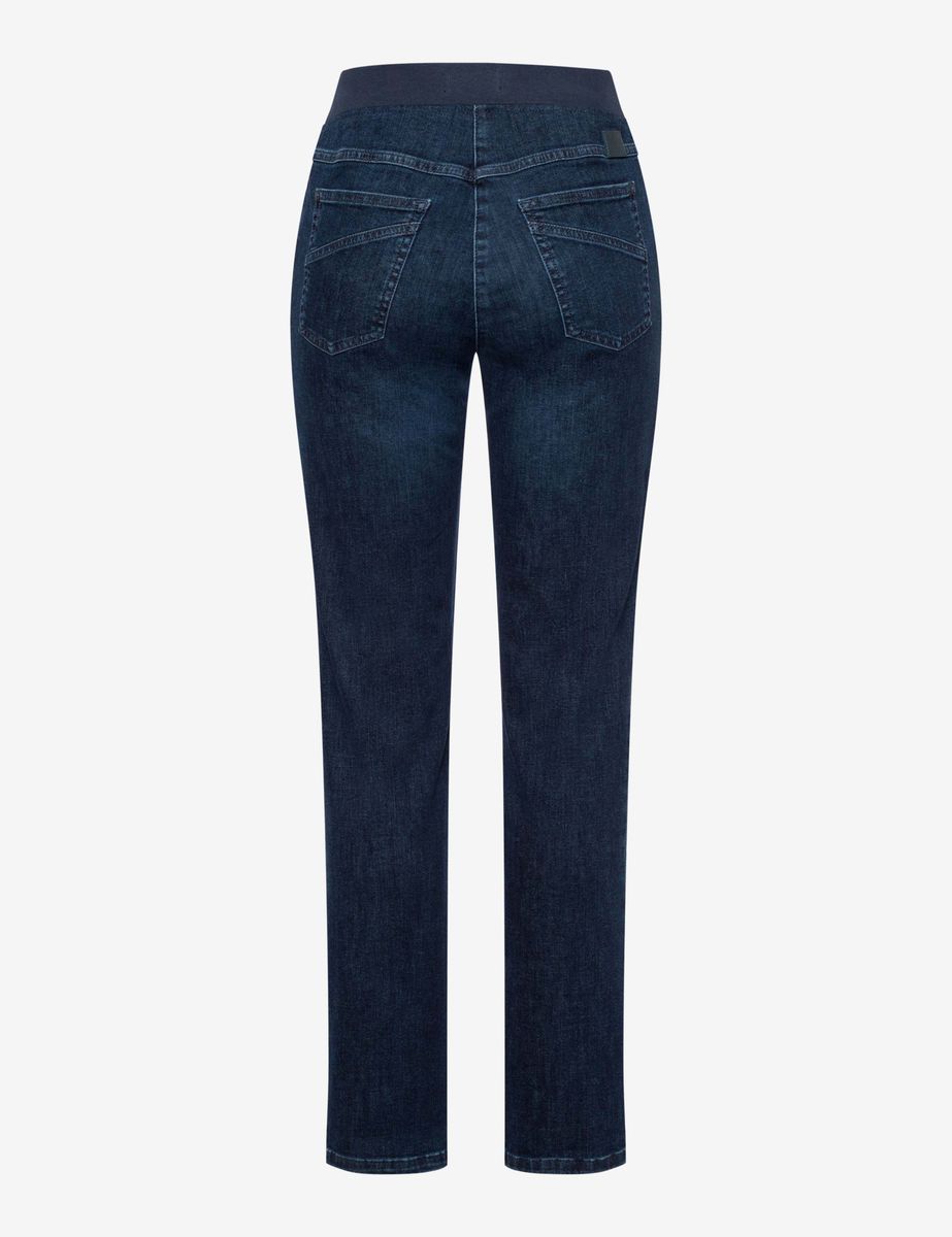 Slim-Fit Schlupfjeans mit Komfortbund
