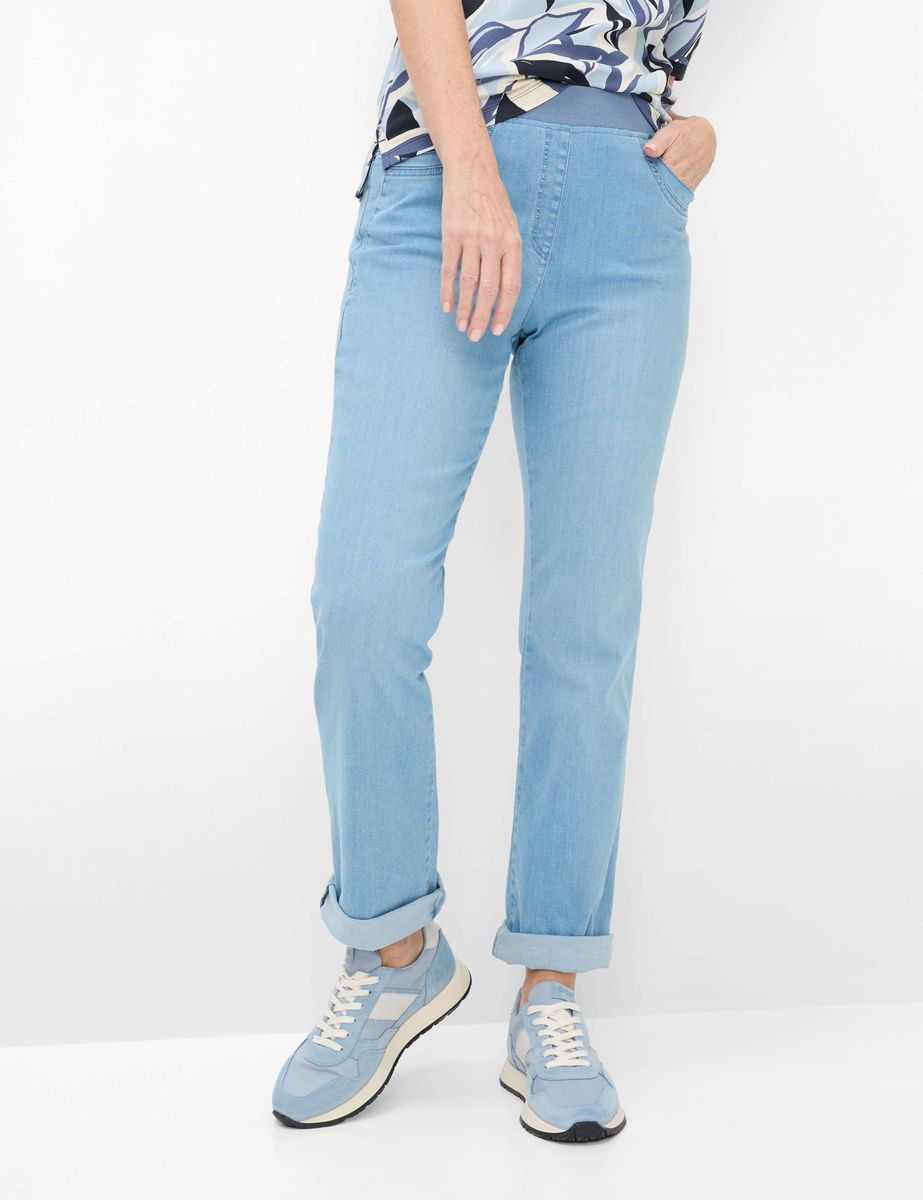 Komfortable Schlupfhose in Denim-Optik