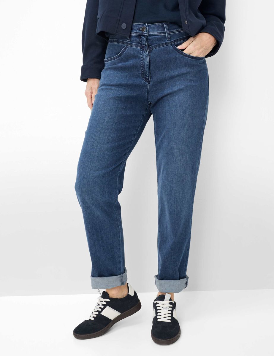 High-Waist-Jeans im Comfort Fit