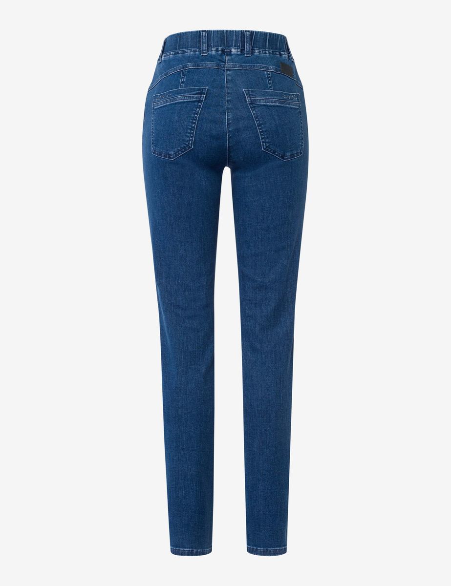 Super Slim Fit Denim-Schlupfhose