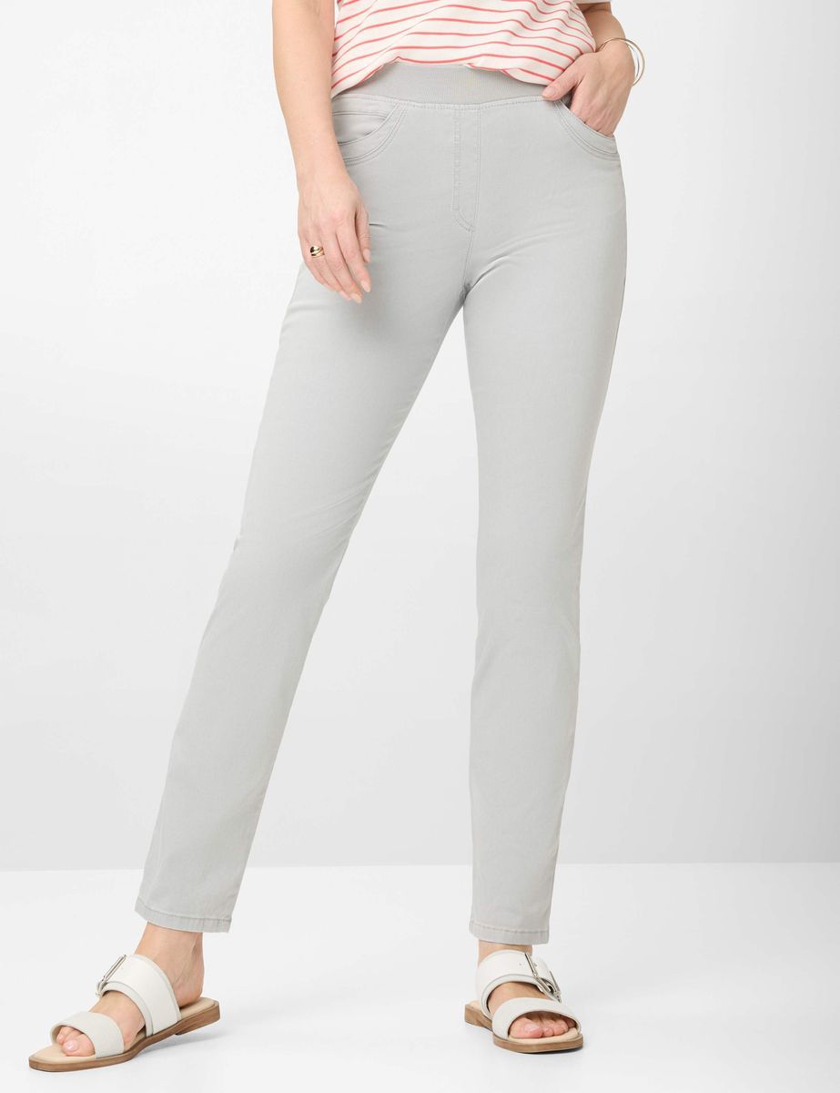 Slim-Fit Schlupfhose mit Dehnbund