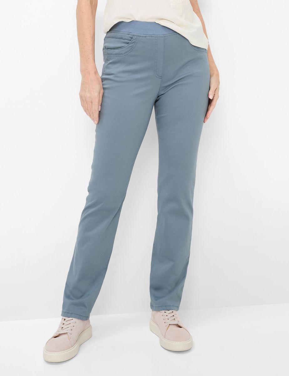 Slim-Fit Schlupfhose mit Dehnbund