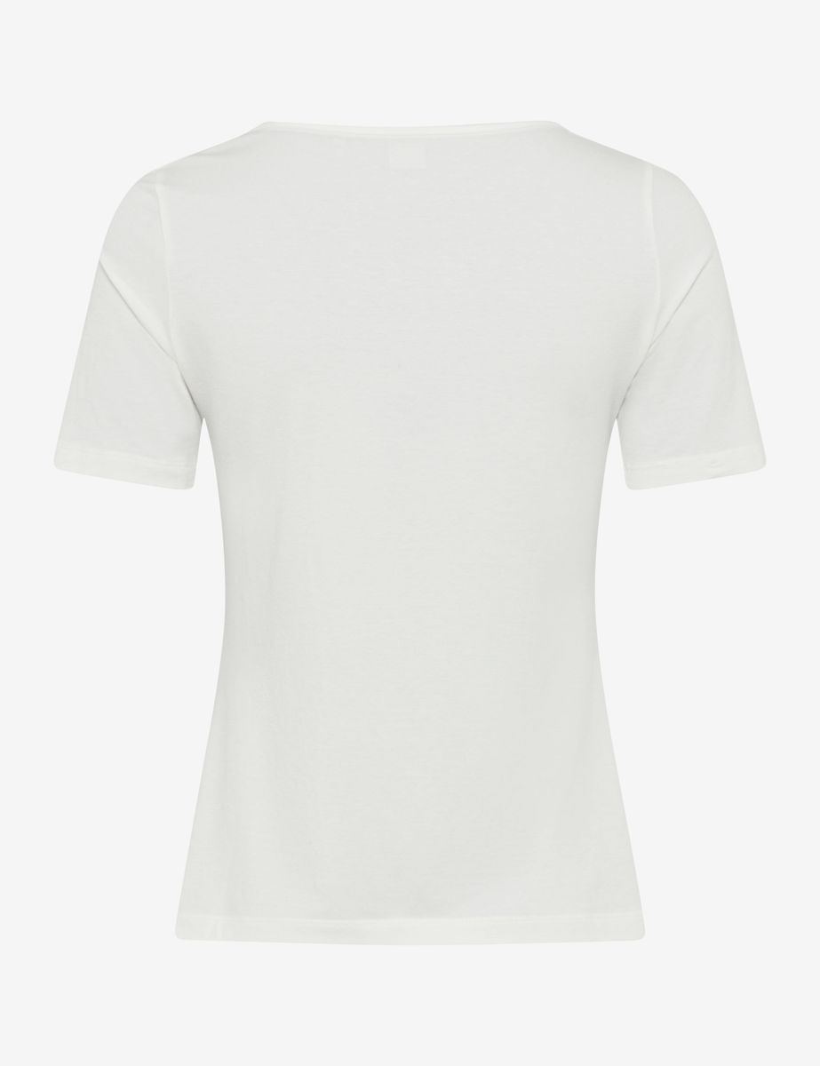 Klassisches Modal-T-Shirt mit Rundhalsausschnitt