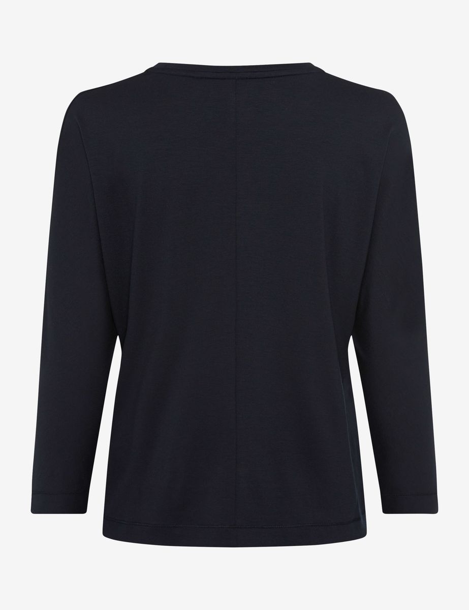 Essentielles Jersey-Top mit Rundhalsausschnitt