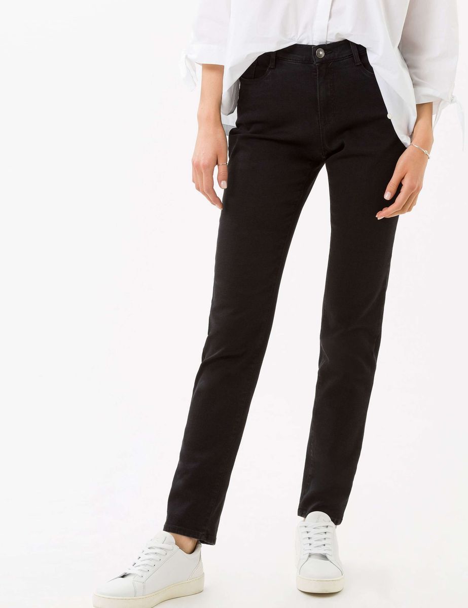 Klassische Regular-Fit Hose in Schwarz