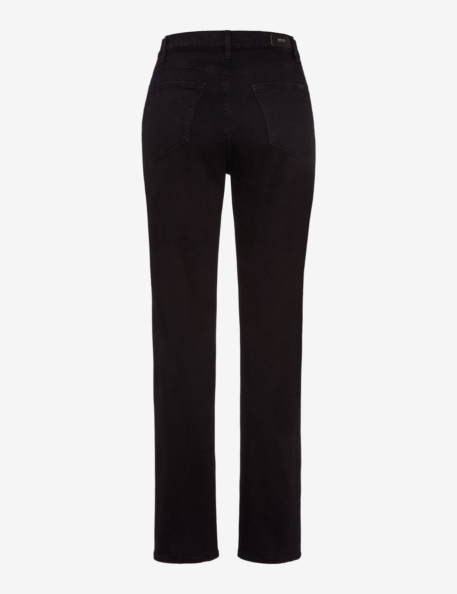 Klassische schwarze Slim-Fit-Jeans