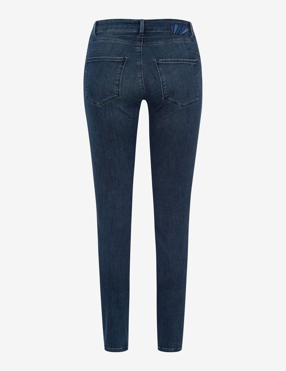 Schmal geschnittene Röhrenjeans mit Stretch