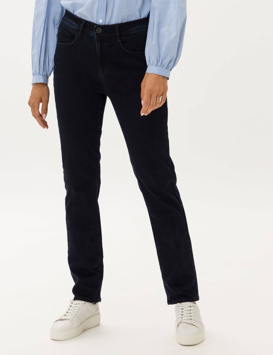 Straight-Leg-Jeans in dunkler Waschung
