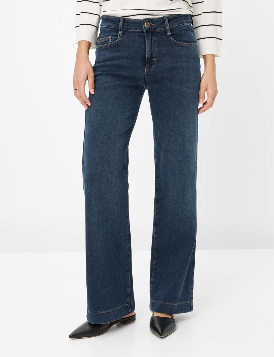 Denim mit weitem Bein