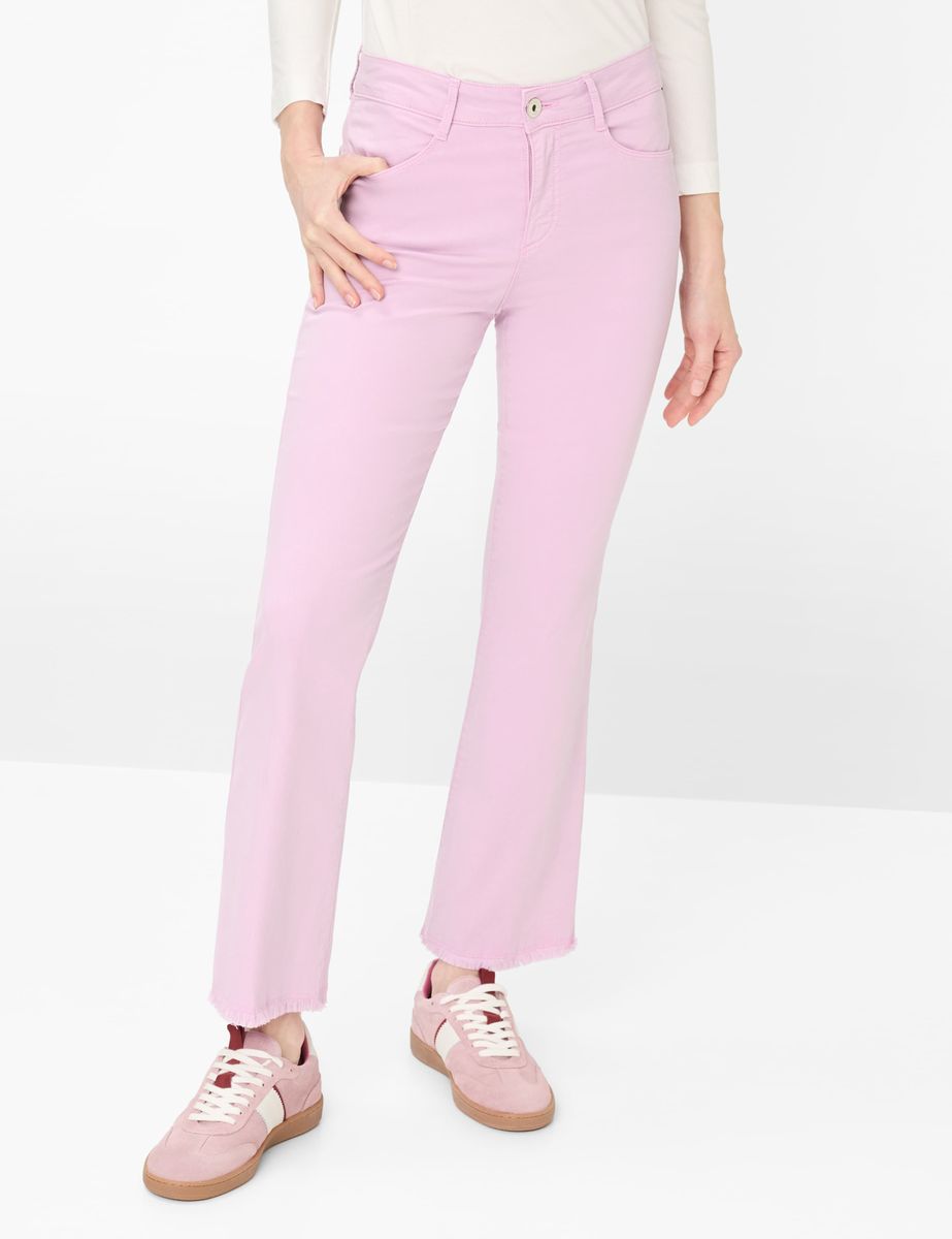 Slim-Bootcut-Jeans mit Fransen