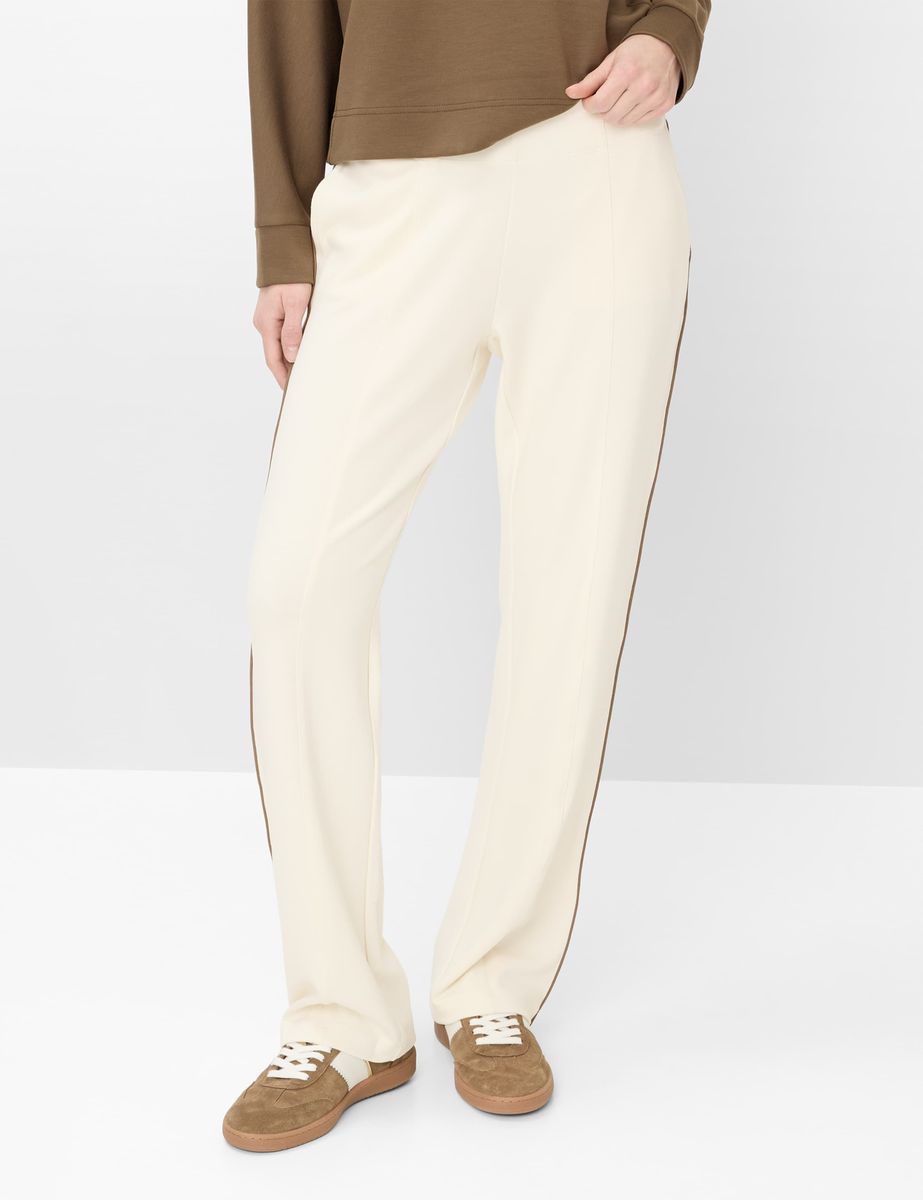 Slim-Bootcut-Schlupfhose mit Streifen